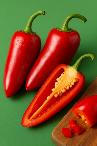 JALAPENO CZERWONE 200g – Soczysta papryka o łagodnej ostrości