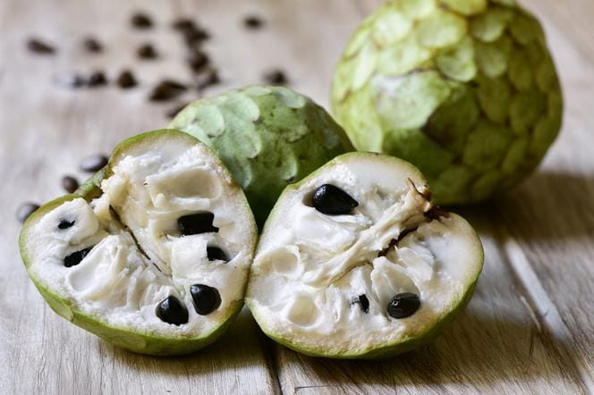 CHERIMOYA JABŁKO CUKROWE 1SZT WYBRANE NAJZDROWSZYM OWOCEM NA ŚWIECIE!!!